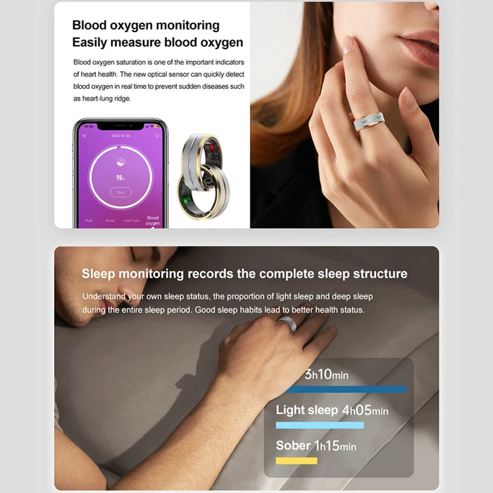 Smart Ring Health Tracker Monitor Heart Rate Monitor