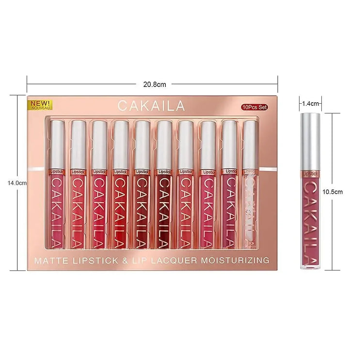 10/6 PCS Lipstick Set Matte Nude