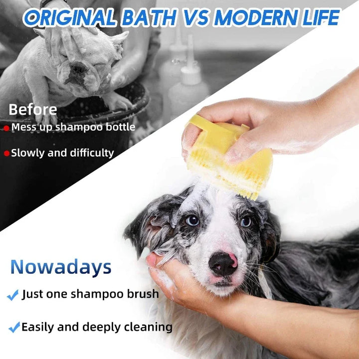 Pet Dog Shampoo Brush 2.7oz 80ml Cat Massage Comb