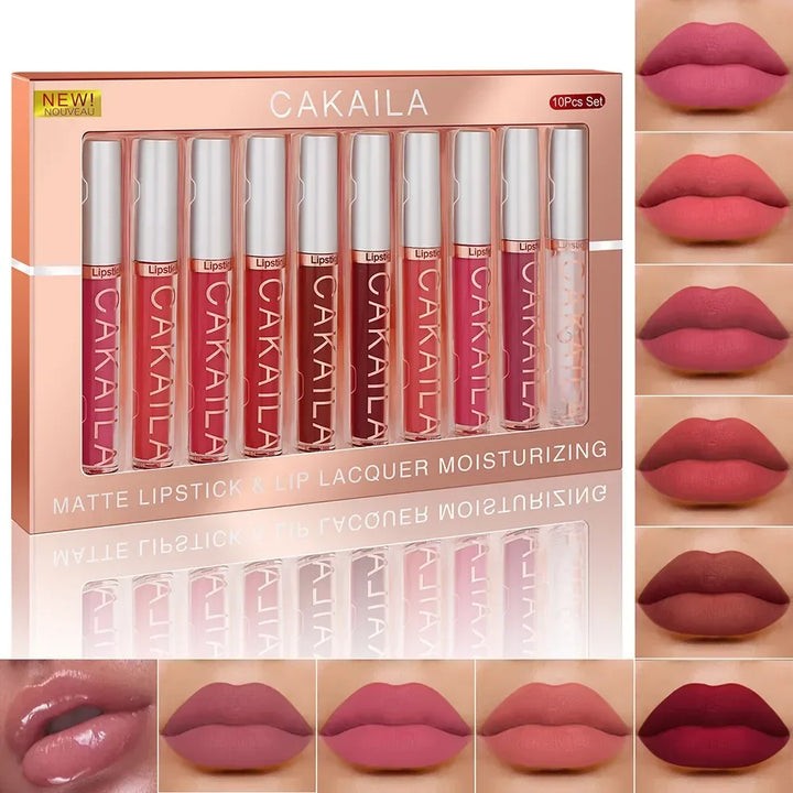 10/6 PCS Lipstick Set Matte Nude