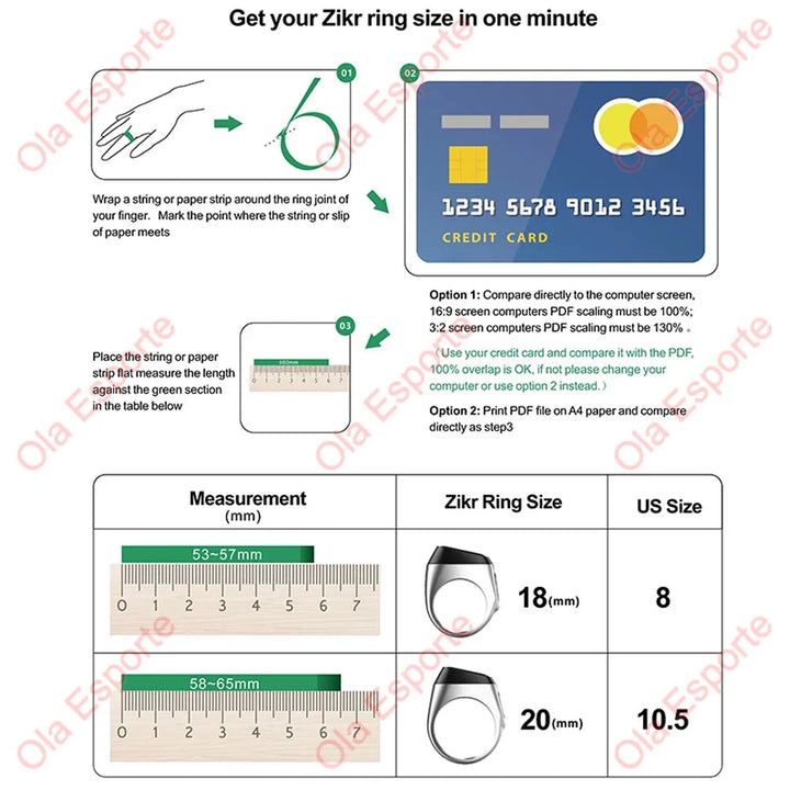 Iqibla Smart Tasbih Tally Counter for Muslims